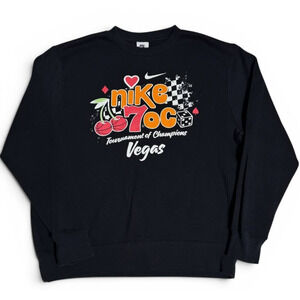 Nike 7OC Las Vegas Tournament of Champions Crewneck Sweatshirt Black Men’s Large